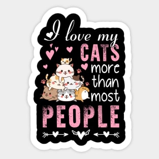 Just A Girl Who Loves Breed Overview Cat And Heart Sticker